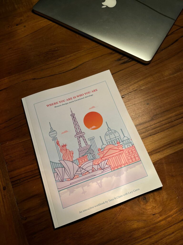 Where You Are Is Who You Are workbook laying on a table